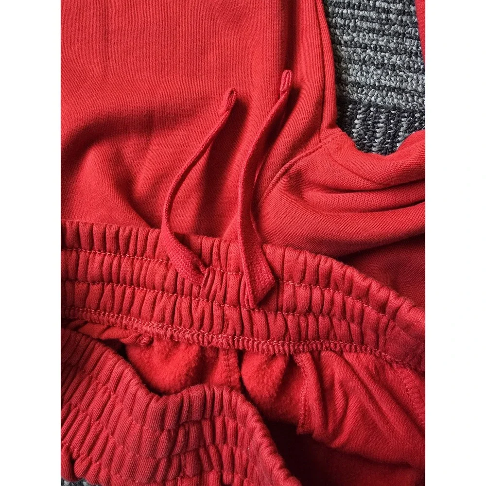 Nike Big Kids Club Fleece Jogger Sweatpants Red Sz Large 14/16